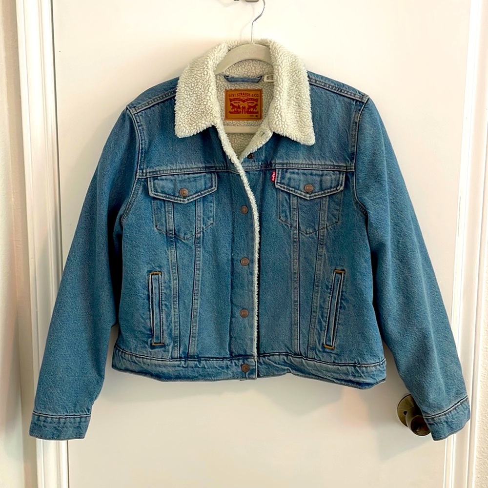LEVIS Original Sherpa Trucker Jacket, Womens, XL